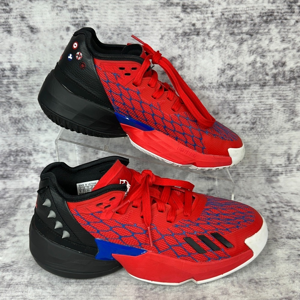 Adidas D.O.N. Issue 4 Marvel Spider-Man Basketball Shoes Grade School 6 HR1616